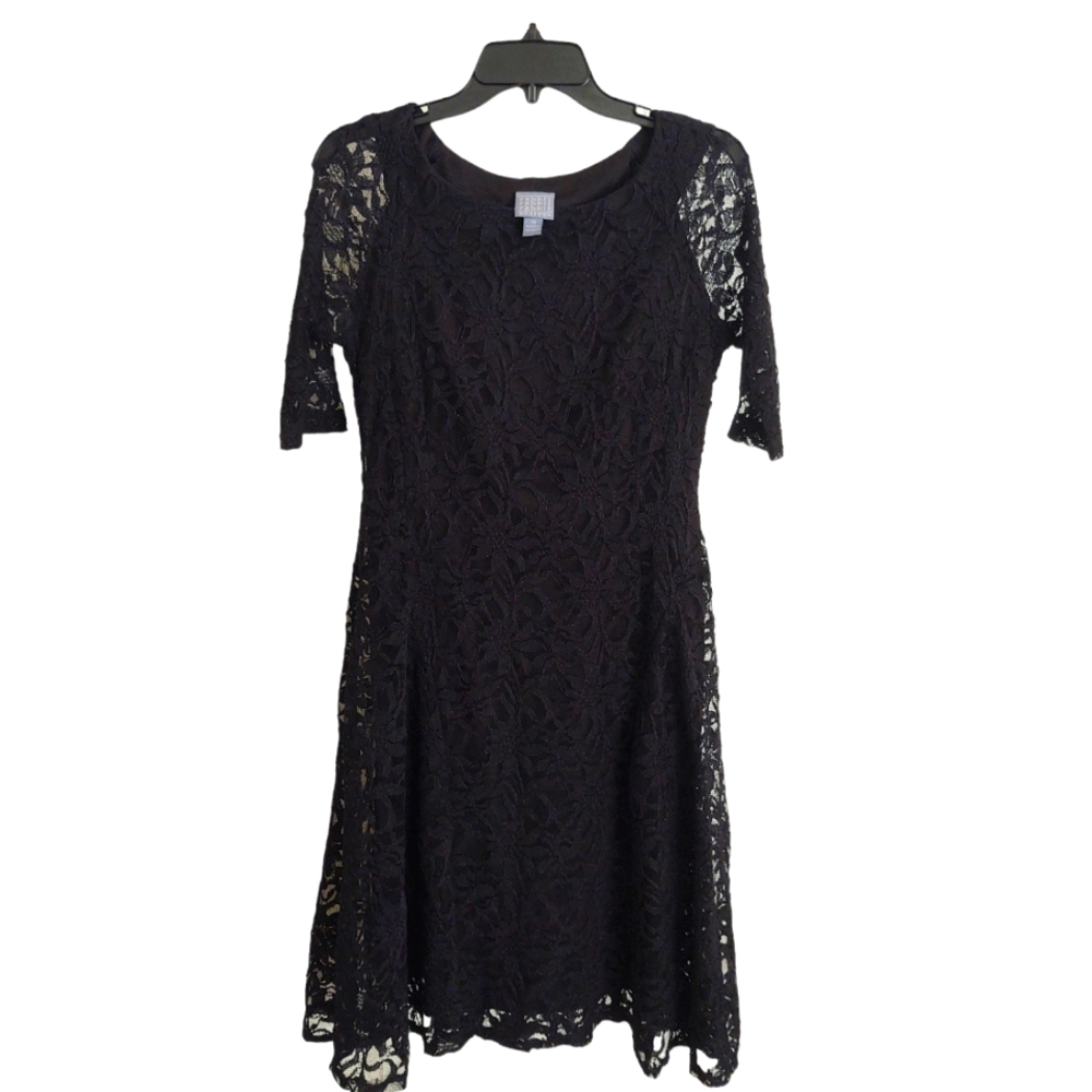 EUC Rabbit Rabbit Rabbit Black Lace Dress Size 10
